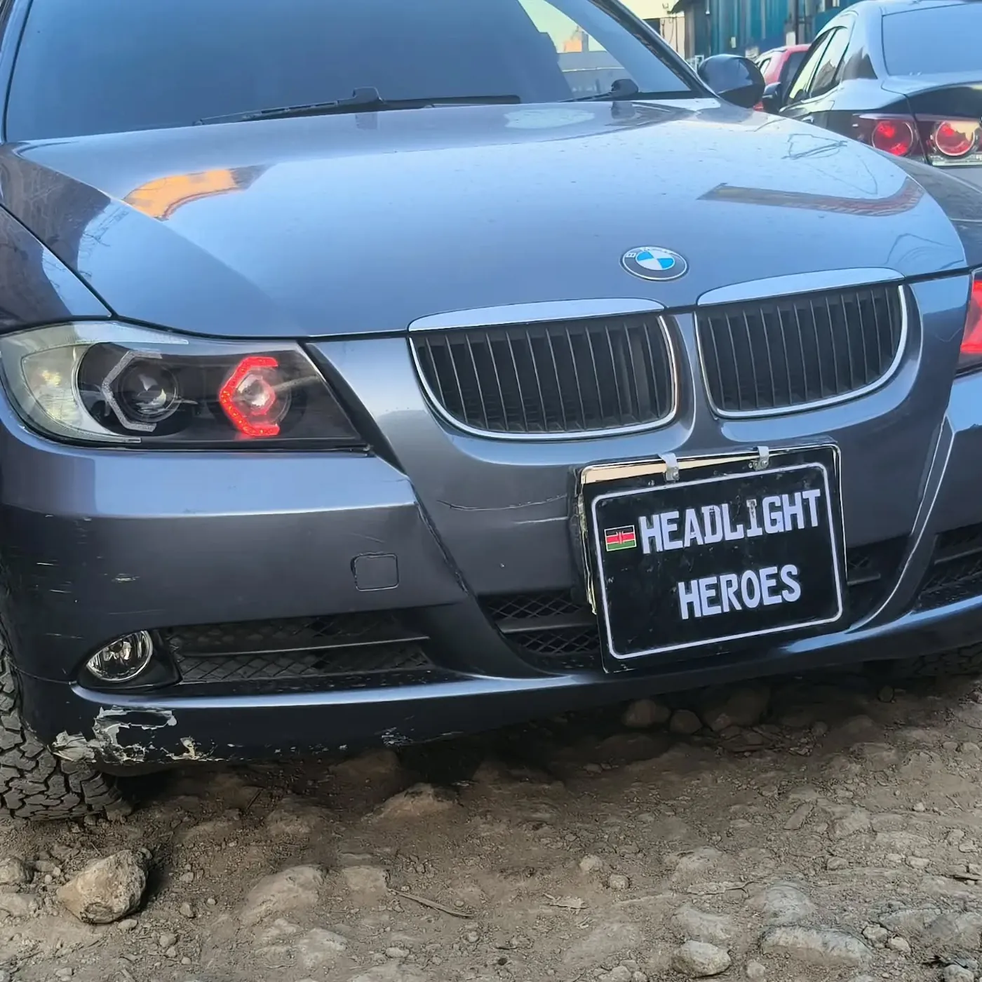 BMW 3 Series at the workshop